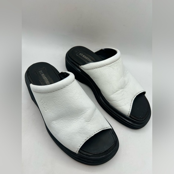 RARE Vintage Dr. Martens White Leather Platform Slide SZ 8 Made in England 90’s - Picture 6 of 15